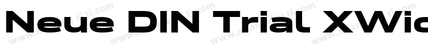 Neue DIN Trial XWide SemiBold字体转换